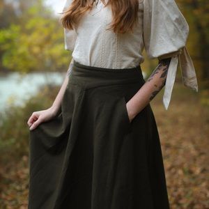 Green Midi Skirt